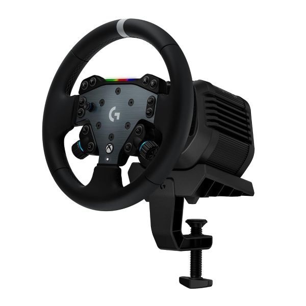 [해외] Logitech 로지텍 G RS50 시스템 3피스 Sim 레이싱 스티어링 휠 설정 8Nm 직접 구동 베이스 13개 버튼 RS 허브 11인치 라운