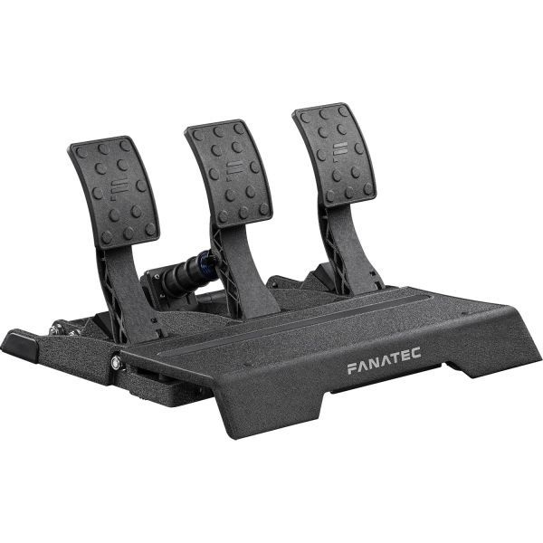 [해외] Fanatec 파나텍 Sim Racing CSL Elite 페달 V2 – 3페달 세트 클러치 브레이크 스로틀 듀얼 스테이지 로드셀 시스템 홀 효