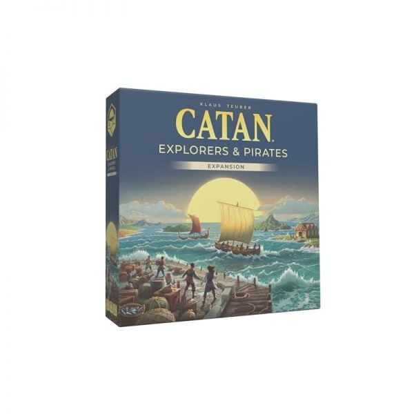 [해외] CATAN Explorers & Pirates 보드 게임 확장판(6번째 에디션) 새로운 모험에 착수, 어린이 및 성인을 위한 전략 게임, 만 12