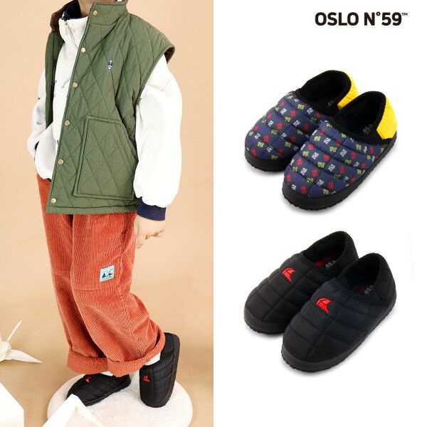 [알파슈] 오슬로 N59 키즈 패딩 슬립온(2컬러_택1)