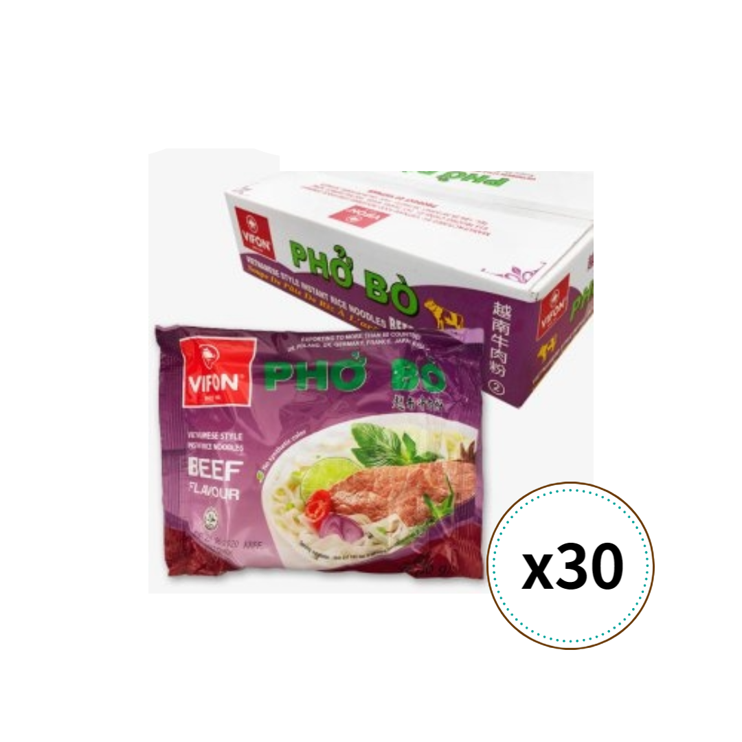 우리가스토리 VIETNAMFOOD 비폰 포보 베트남 쌀국수 소고기맛 60g x 30개