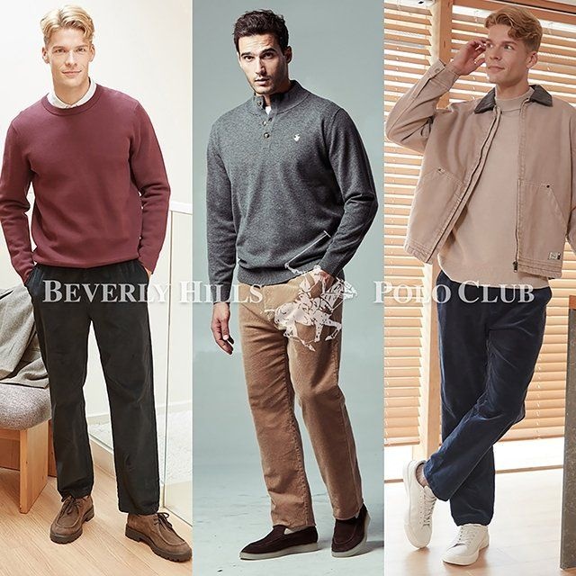 비버리힐즈폴로클럽 파격초특가 베이비 코튼 코듀로이 팬츠 3종, 남성