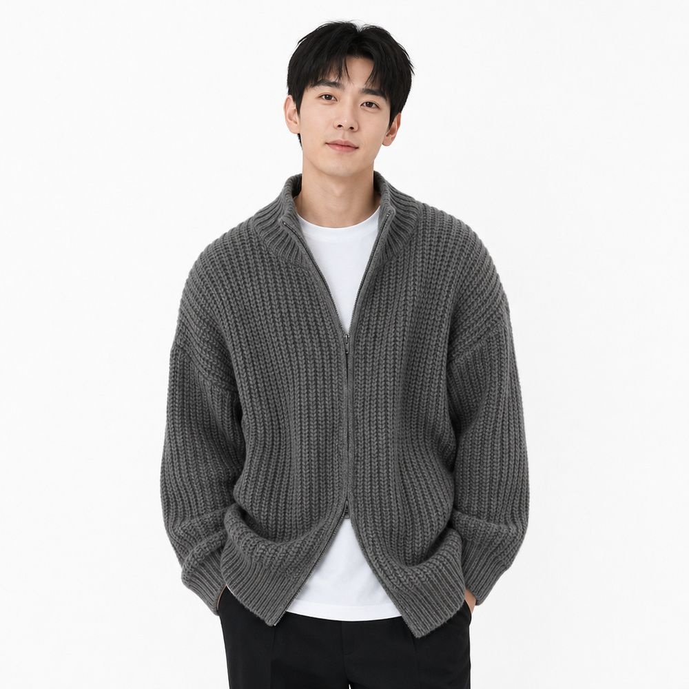 모로엠 남성 간절기 니트 투웨이 집업 가디건 DMG-CA-Q4318405
