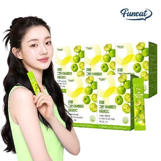 퍼니트 리얼 그린 아세로라 비타민C 14포 x 5박스 비타민C 200mg 함유