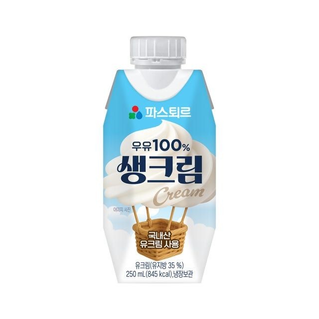 [롯데백화점] 파스퇴르 우유 생크림 250ML*10입