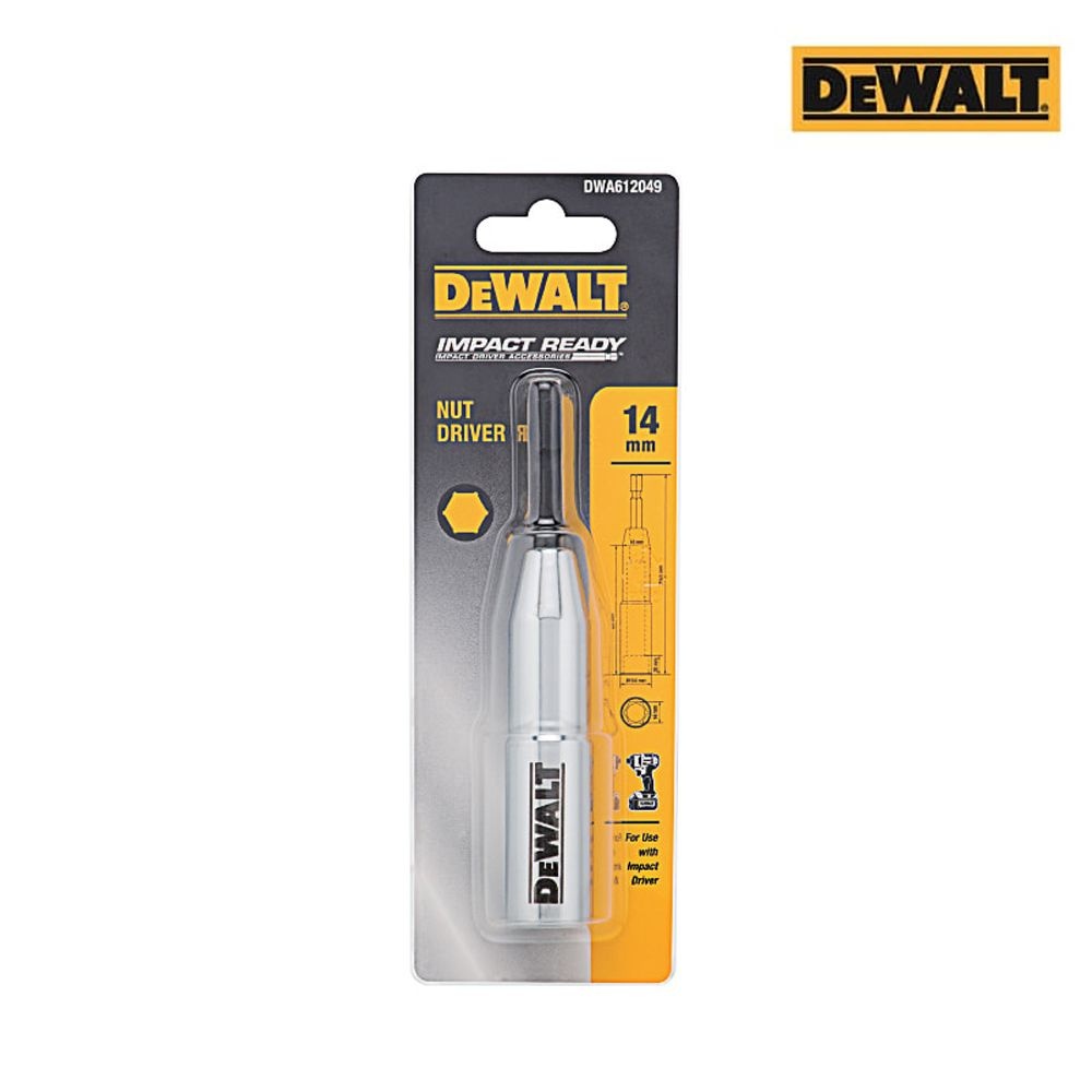 디월트 임팩 롱 소켓 비트 DWA612049 14mm 렌치 복스알 드라이버 육각