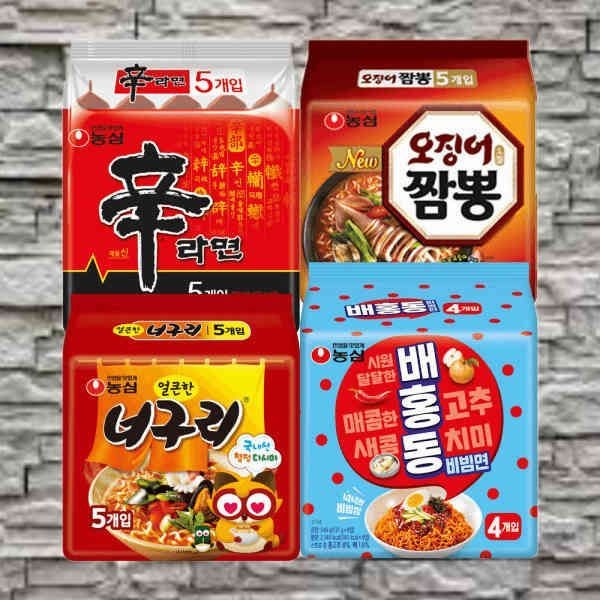신라면 5봉 + 너구리 배홍동 4봉 오징어짬뽕 (총 19봉) 616690