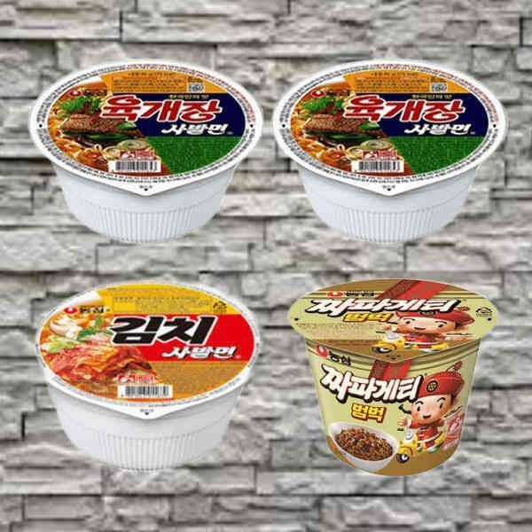 육개장 사발면 12개+김치사발면6개+짜파게티범벅6개 (총 24개) 616633