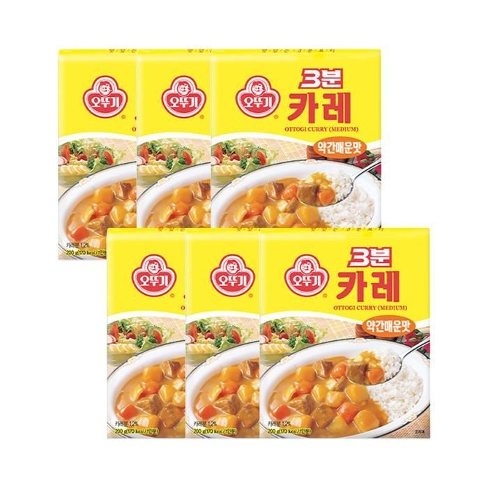 [오뚜기] 3분 카레 약간매운맛 200g 24개
