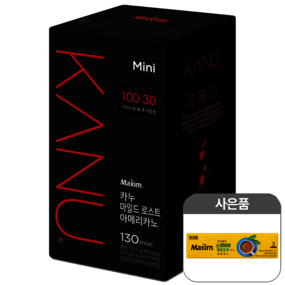 카누 맥심 사은품랜덤 ID당 간편커피 카누 마일드미니 1개