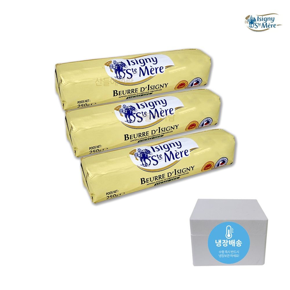 이즈니버터 가염버터 250g X 3개 가염버터롤 프랑스버터