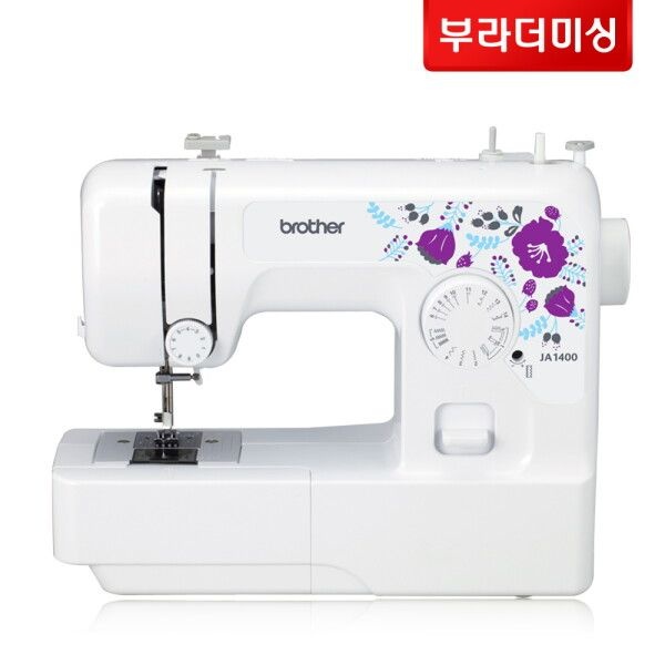 [부라더미싱] 입문자 인기모델JA1400(14가지스티치)+퀼트시접가위+용구함+수강증+책+후기이벤트