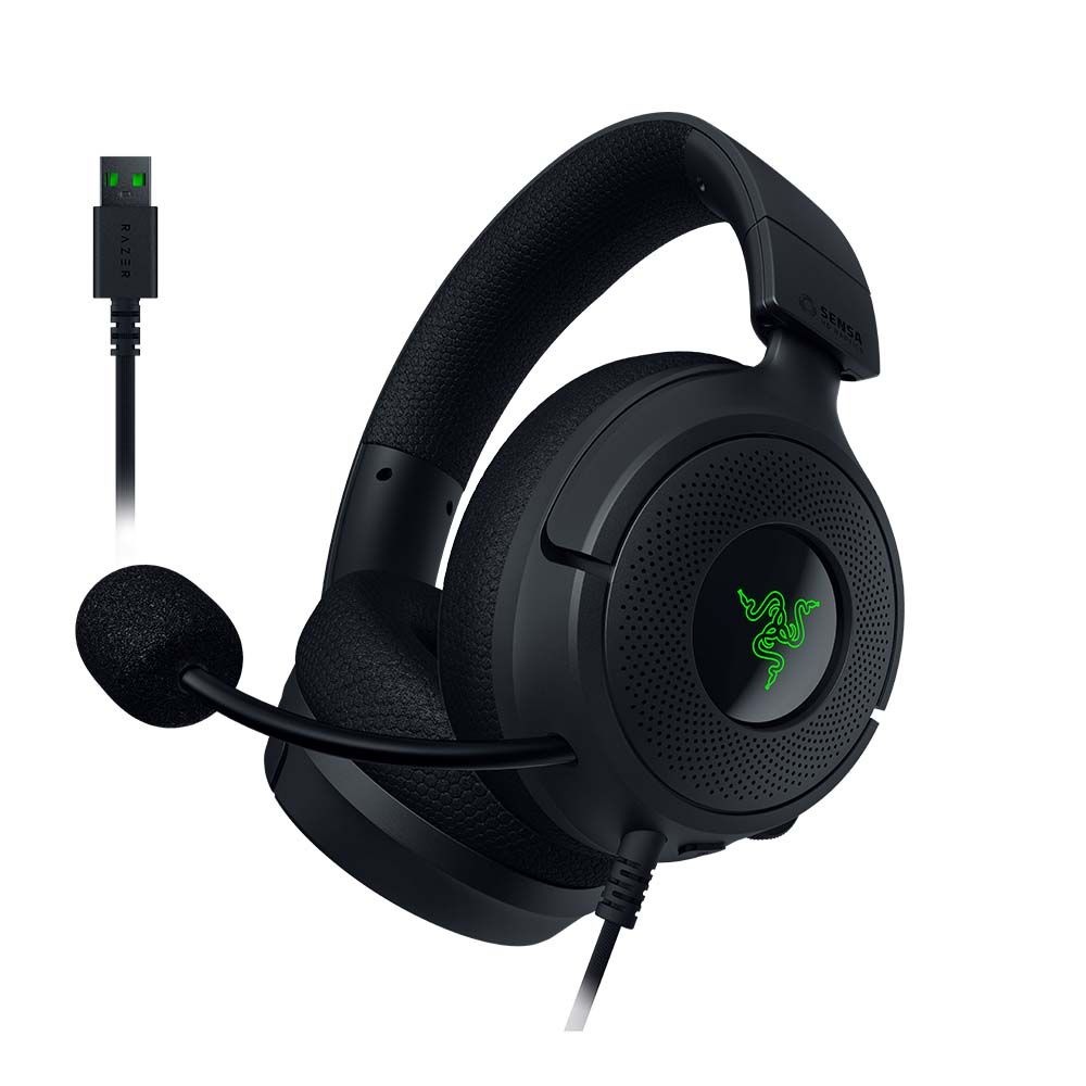 RAZER 레이저 크라켄 V4 X Sensa HD 햅틱 유선 게이밍 헤드셋 RGB