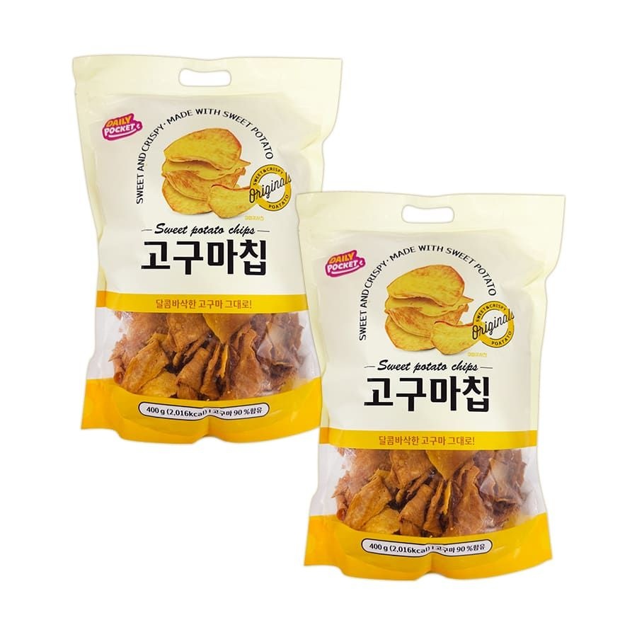 효성어묵 (현대Hmall) 데일리포켓 고구마칩 400g x 2개