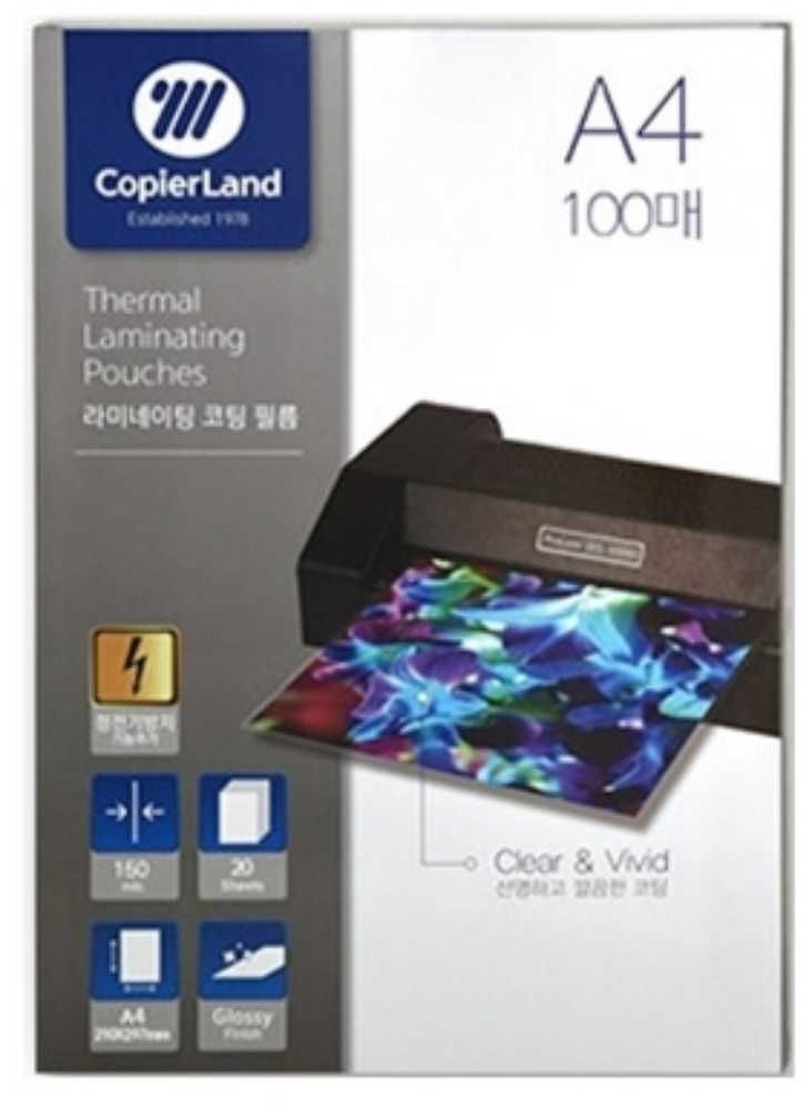 엔픽스유 A4 코팅지 150MIC 100매 투명코팅지 코팅지A4 A4코팅