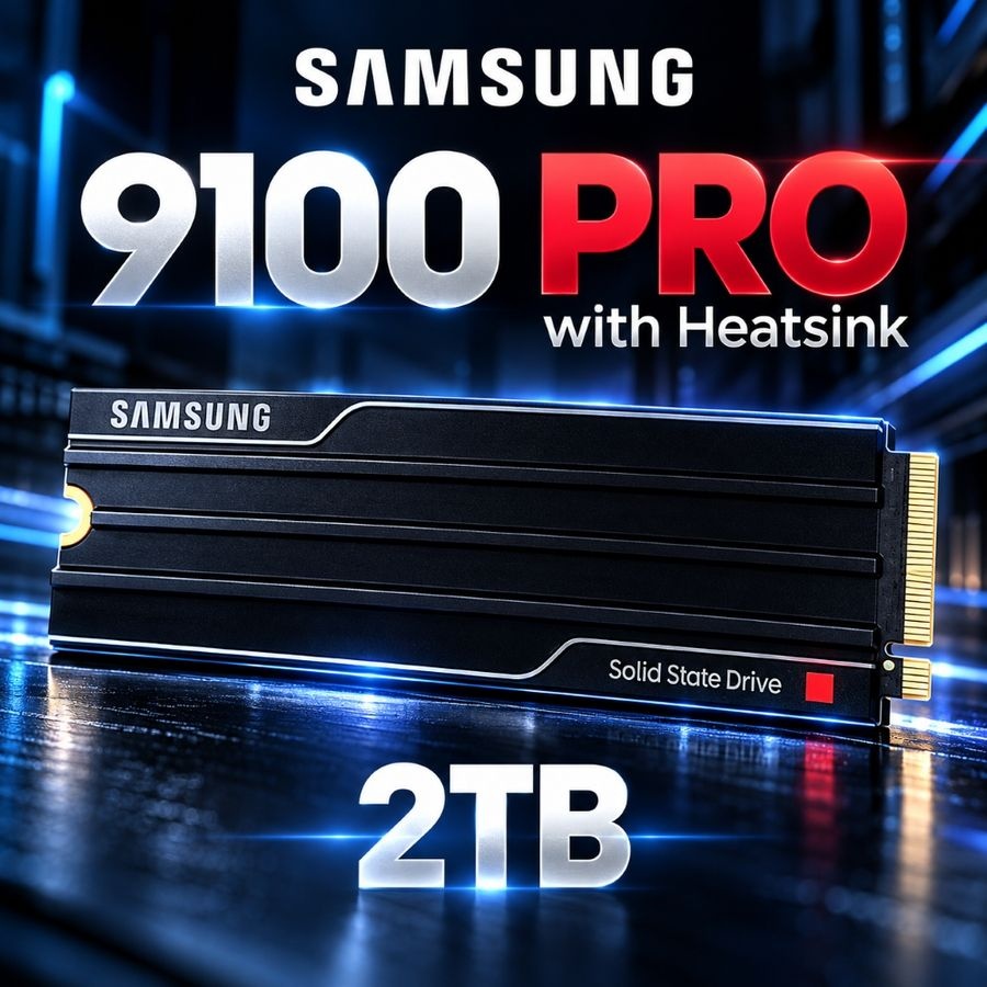 삼성전자 [해외] 삼성 9100 PRO 2TB 히트싱크 NVMe SSD 관부가세포함