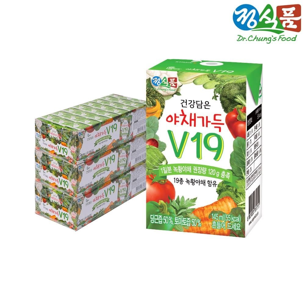 (현대Hmall) [정식품]건강 담은 야채가득 V19 145mlx72팩