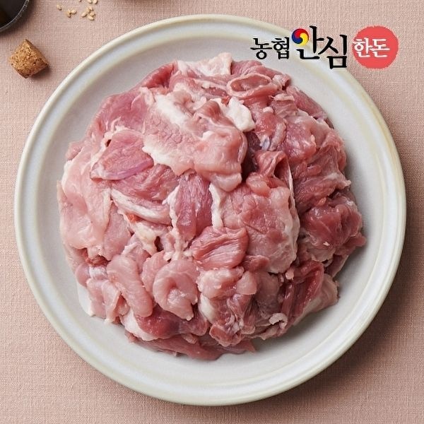 농협안심한돈 [농협안심한돈]국내산 한돈 앞다리살 제육 불고기용 (500g/냉장)
