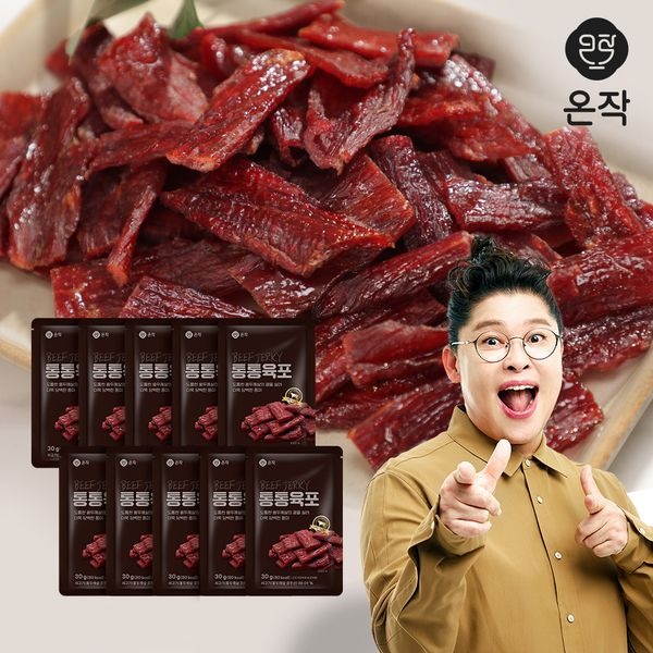 온작 [온작] 이영자 소고기 통통육포 30g x 10팩
