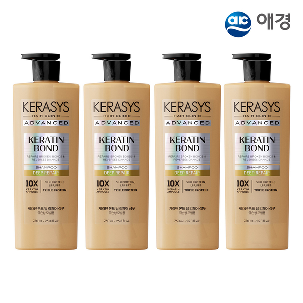 케라시스 어드밴스드 케라틴본드 딥리페어 750ml X 4개 (샴푸/트리트먼트 택1)