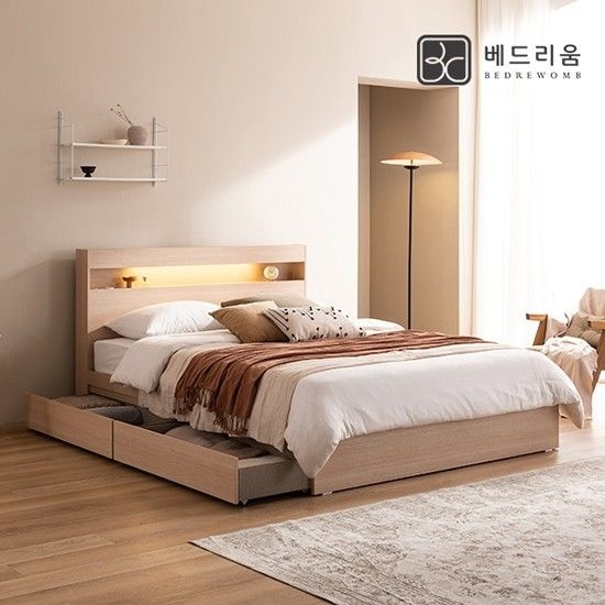 [베드리움] 파인드 LED 서랍형침대SS+릴렉서 허리특허 유로탑(M.H)