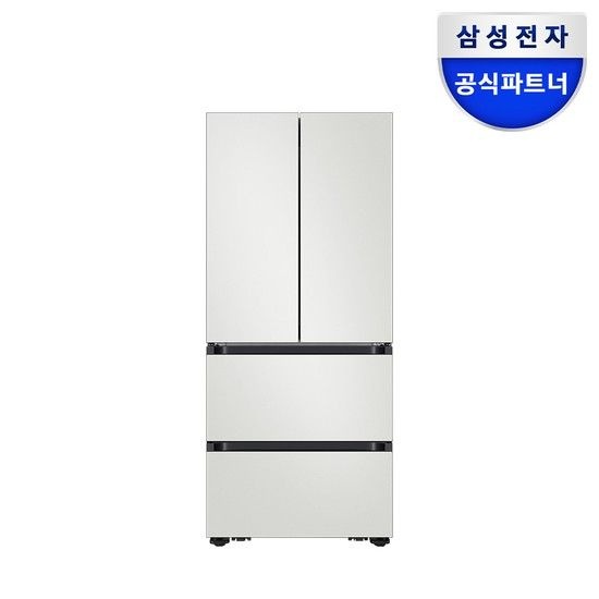 비스포크 AI 4도어 김치냉장고 키친핏 Max 420L RK70F42M2A 코타화이트