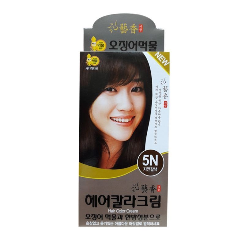 예향 헤어 칼라크림(오징어먹물) 5N 자연갈색