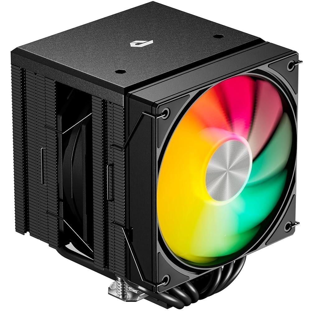 [해외] UpHere CPU 쿨러 에어, 120mm PWM 팬이 있는 듀얼 타워 ARGB 쿨러, AM5/AM4/AM3용 6개의 히트 파이프 에어 , 인텔 LGA 1700/1150/201