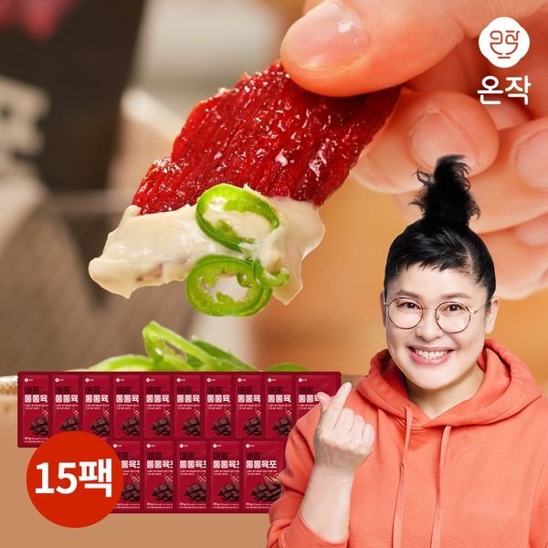 온작 이영자 매콤 소고기 통통육포 30g x 15팩