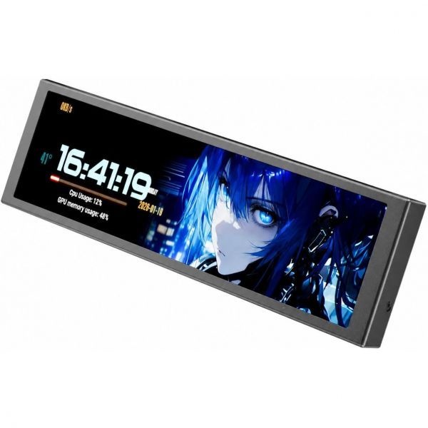 [해외] upHere 9.2인치 IPS LCD 보조 모니터 USB PC 온도 표시 하드웨어 모니터링 맞춤형 디스플레이 미니 스크린 DIY 애호가 게