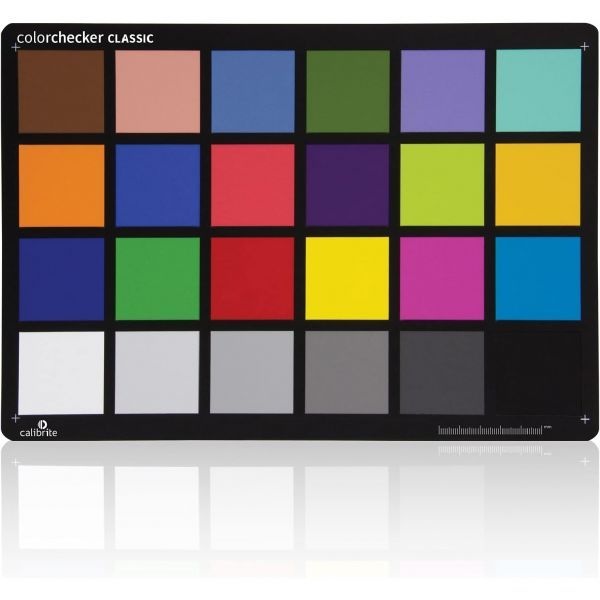 [해외] Calibrite 캘리브라이트 ColorChecker Classic 컬러 레퍼런스 타겟은 사진 비디오 색상 정확도 24개 패치 차트와 화이트 밸