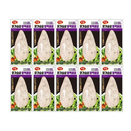 하림 닭가슴살블랙페퍼 100g 10봉