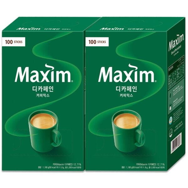 [맥심] 디카페인 커피믹스 100Tx2개_G