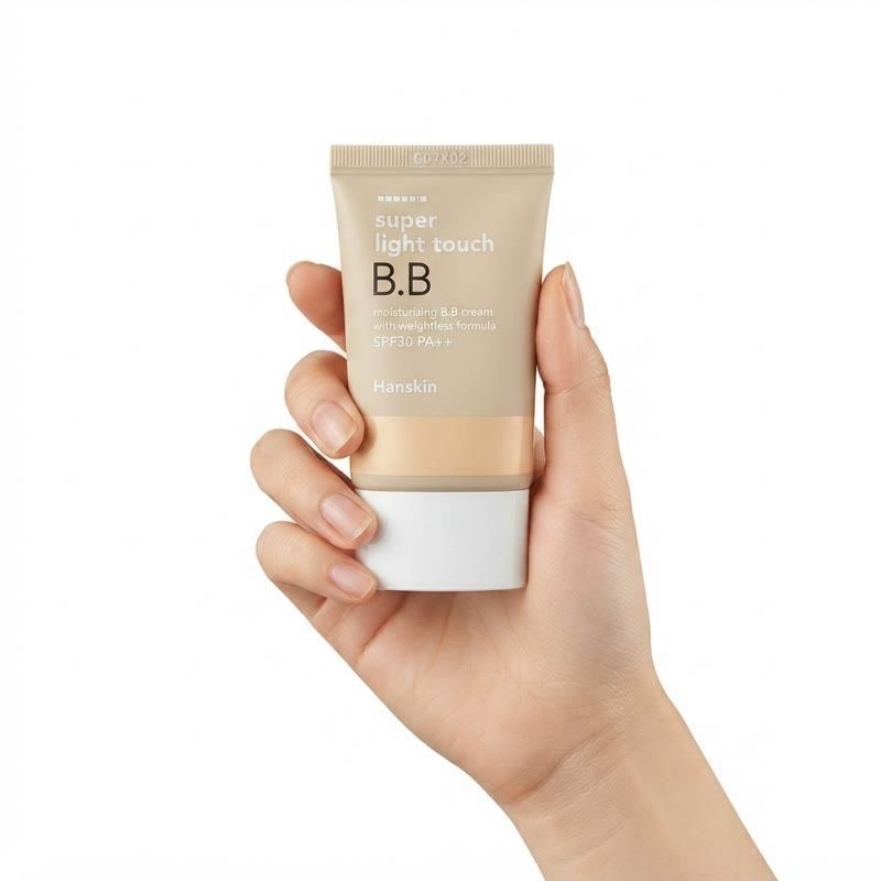 HANSKIN 한스킨 수퍼 라이트 터치 비비크림 30g 자연스러운 커버 비비크림