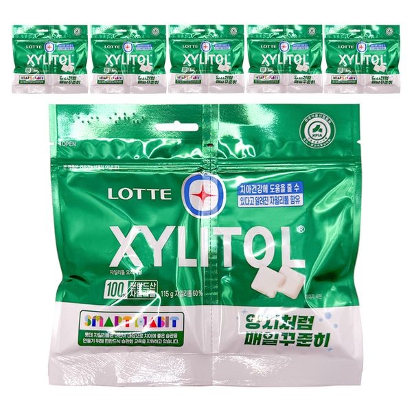 롯데 자일리톨 껌 오리지날 115g 리필 x 6개