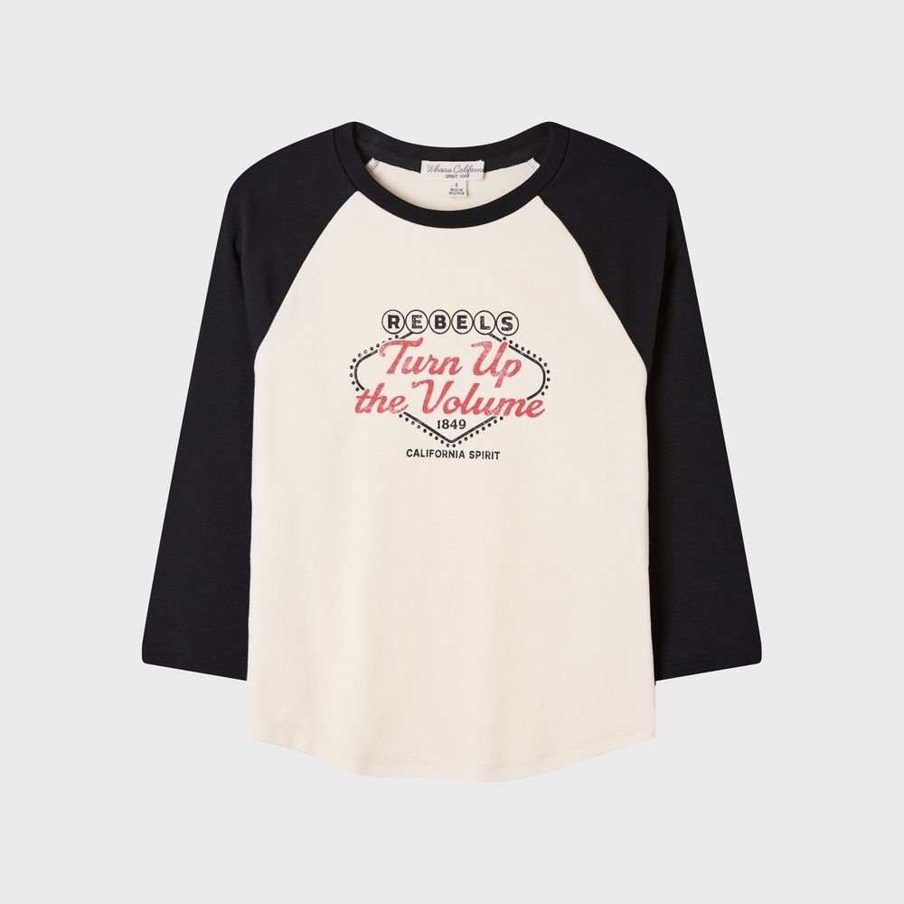 Vintage Raglan 3/4 Sleeve T-shirt(F) / WHLAG3723F