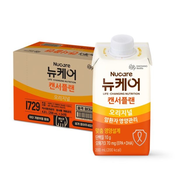 대상웰라이프 [대상웰라이프] 뉴케어 캔서플랜 (200mlx24팩), 1박스