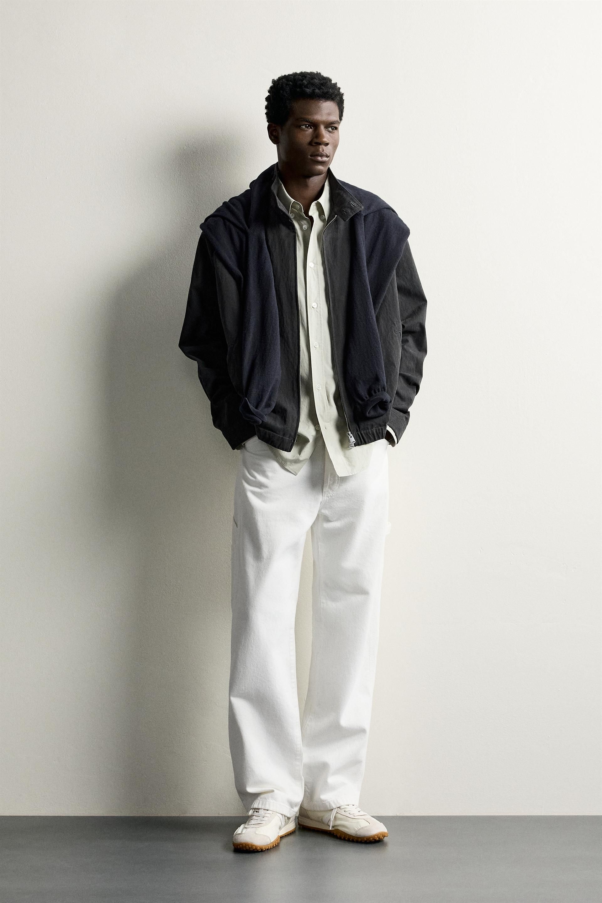 ZARA 워싱 이펙트 레귤러 핏 재킷 - 블랙 9621/621/800