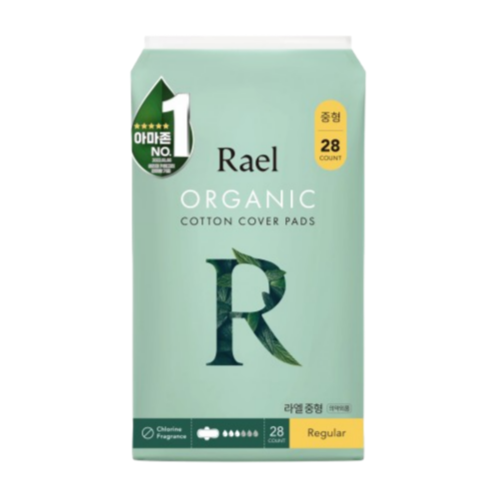 라엘 유기농 순면커버 생리대 중형 28P