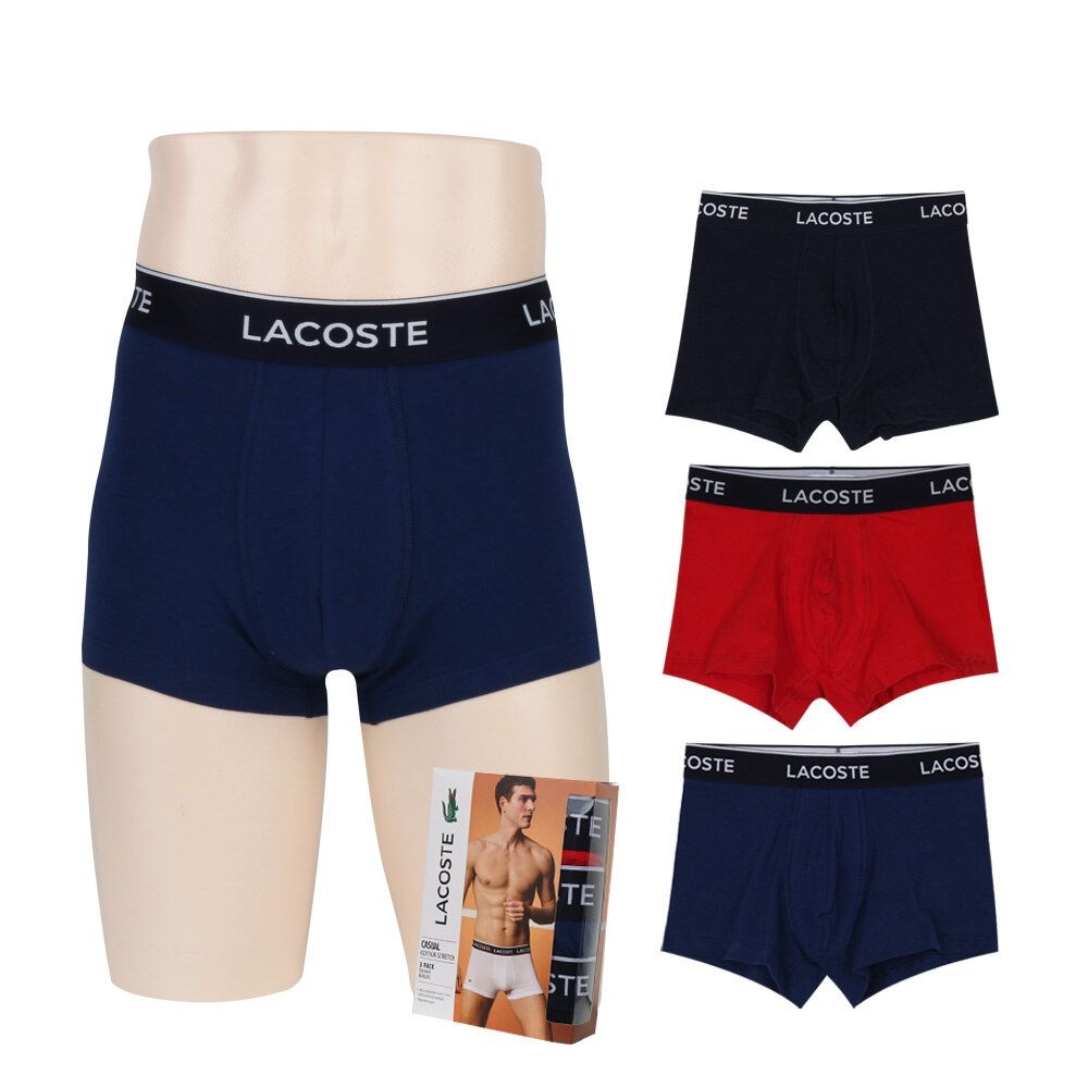 라코스테 [패션플러스][라코스테][무료배송] LACOSTE 언더웨어 박서 드로즈팬티 3개입 5H3389-W64