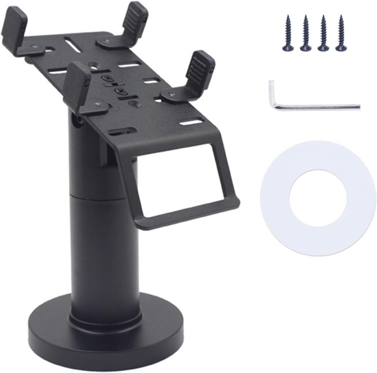 범용 신용카드 단말기 스탠드 6295mm 폭 장치용 내부 와이어 라우팅 조절 클램프 장착 POS