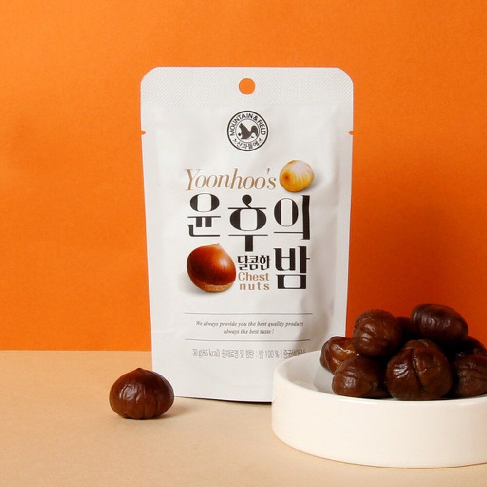 산과들에 (신선집중) 간식 안주 주전부리 달콤한 맛밤 윤후의달밤50g x24봉 (1200g)