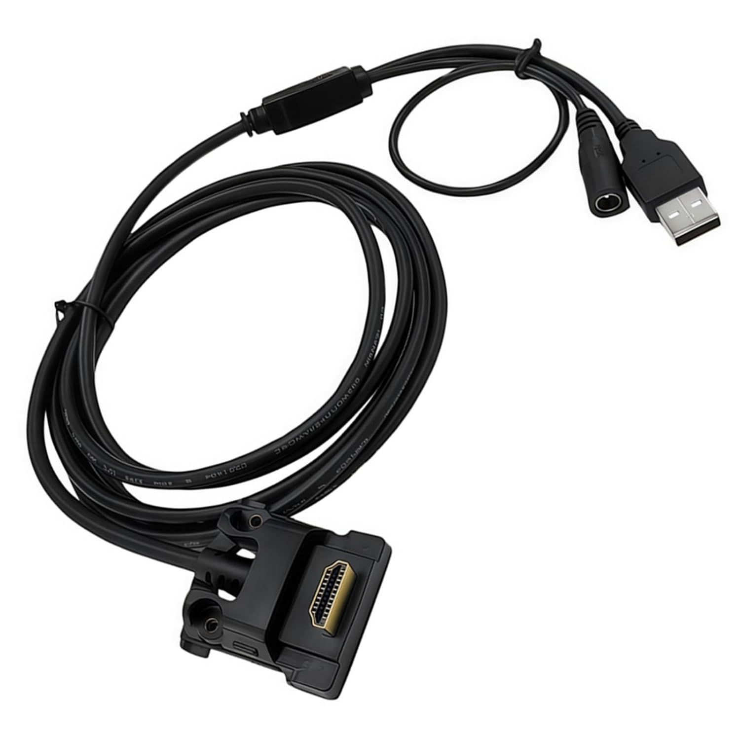 신용카드 케이블을 위한 고데이터 전송을 구축하는 PVC가 된 신류아 USB 2.0 to HDTV 직각 케이블 2미터