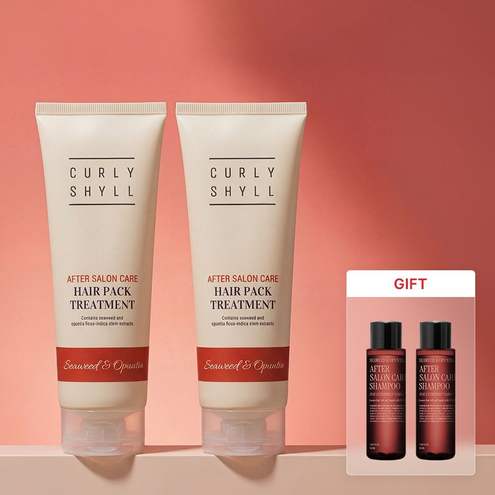 커리쉴 에프터 살롱 케어 헤어팩 트리트먼트 250ml 듀오 (에프터 살롱 케어 샴푸 50ml * 2개 증정)