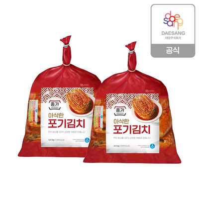 [TV상품][종가] 아삭한 포기김치8.8kg(4.4kg x 2ea)