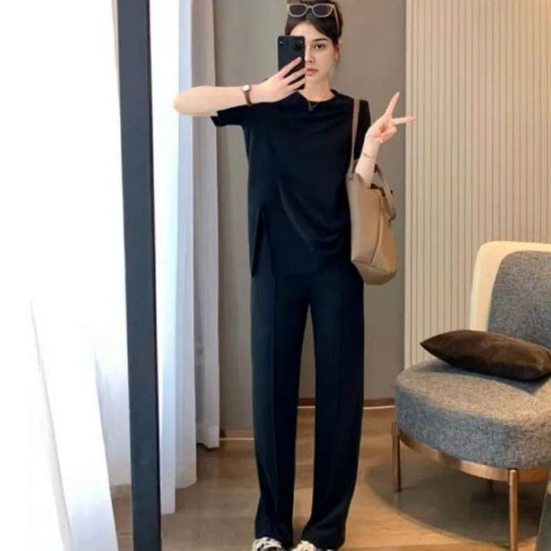셀럽하우스 셀럽하우스 잔골지 딥트임 모던시크 세련된 룩 상하의 투피스 3772958