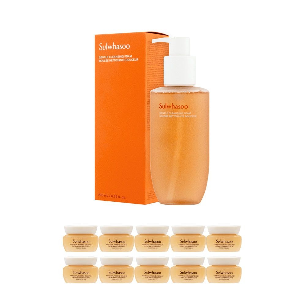 (주)아모레퍼시픽 설화수 순행 클렌징폼 200ml + (탄력 크림 5ml x 10개)