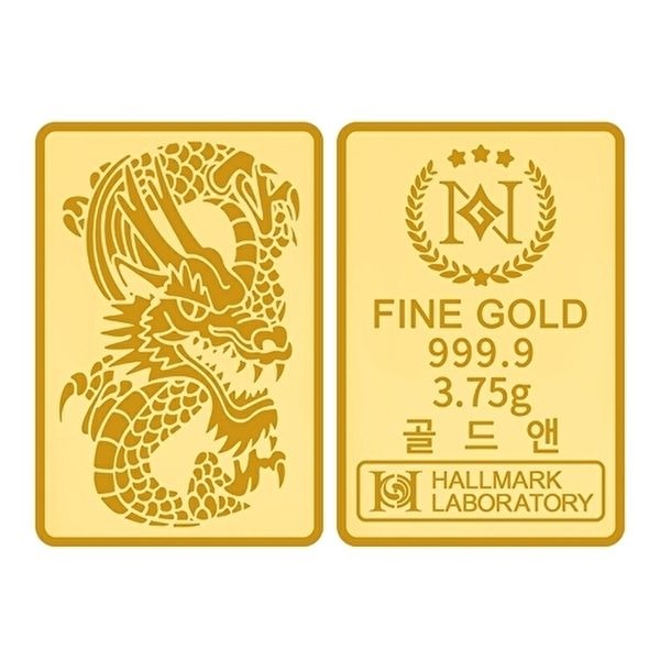 [골드앤]골드앤 순금 24K 청룡 프레스 골드바_3.75g