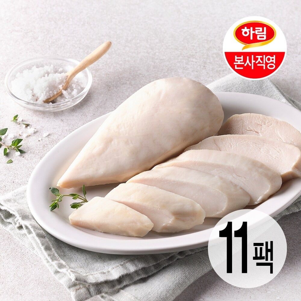 하림ㅣ수비드 닭가슴살 오리지널 100g 11팩