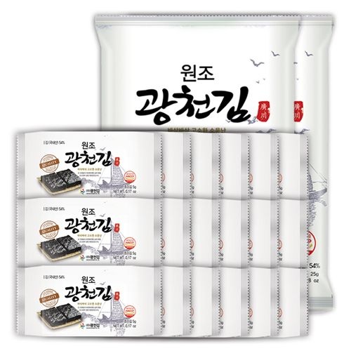 [원조광천김]도시락김5g 18봉+전장김25g 2봉